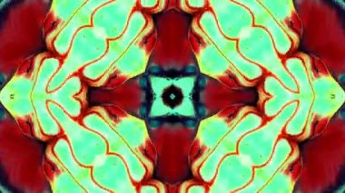 Soyut renkli Kaleidoscope hareketi