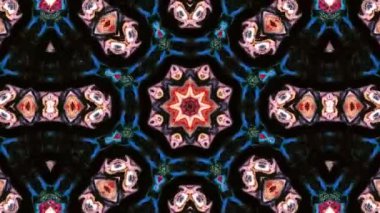 Soyut renkli Kaleidoscope hareketi