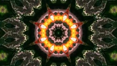 Soyut renkli Kaleidoscope hareketi