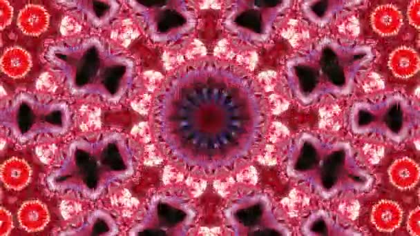 Movimento Caleidoscópio Colorido Abstrato — Vídeo de Stock