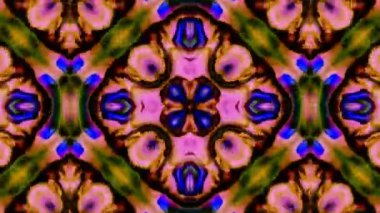 Soyut renkli Kaleidoscope hareketi