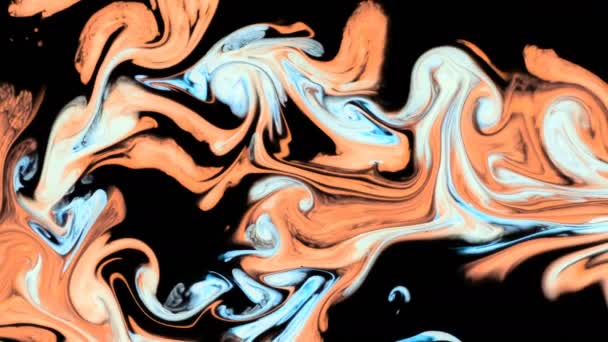 Astratto Colorato Pittura Liquido Movimento Artistico — Video Stock