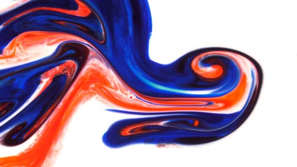 Mouvement Artistique Liquide Peinture Colorée Abstraite — Video