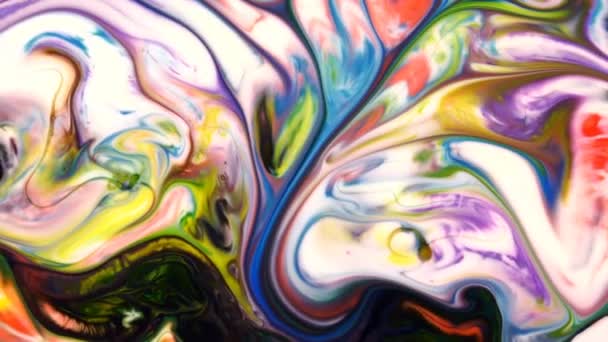 Mouvement artistique liquide de peinture colorée abstraite 