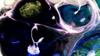 Soyut Renkli Boya Sıvı Sanatsal Hareket