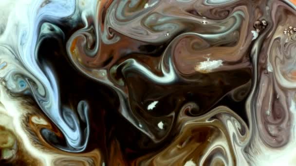 Astratto Colorato Pittura Liquido Movimento Artistico — Video Stock