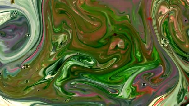 Abstract Colorful Paint Liquid Artistic Movement — Stock Video