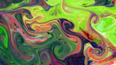 Soyut Renkli Boya Sıvı Sanatsal Hareket