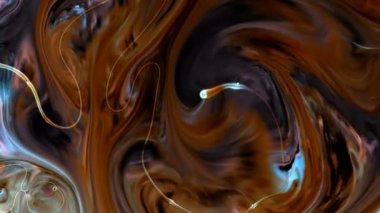 Soyut Renkli Boya Sıvı Sanatsal Hareket