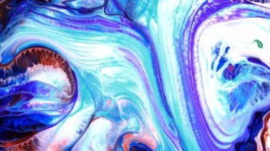 Soyut Renkli Boya Sıvı Sanatsal Hareket