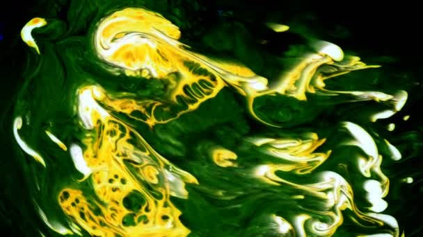 Astratto Colorato Pittura Liquido Movimento Artistico — Video Stock