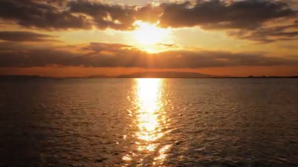 Sonnenuntergang Und Meer — Stockvideo