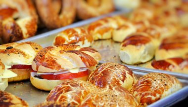 Kahvaltıiçin Lezzetli Tuzlu Pasta Gıda 