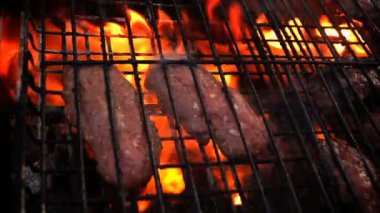 Kömür Yangın Barbekü Et Pişirme