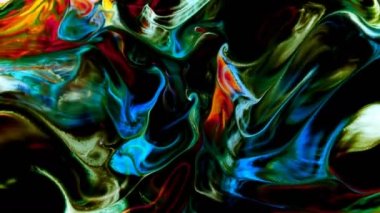  Soyut Renkli Mürekkep Patlaması