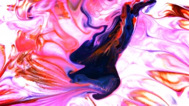Explosión Tinta Colorida Abstracta — Vídeo de stock