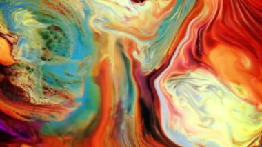  Soyut Renkli Mürekkep Patlaması