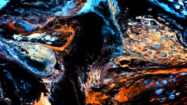 Абстрактний Барвистий Чорнильний Вибух — стокове відео