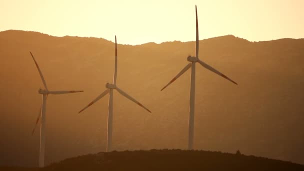 Energiekonzept Der Wetterfahnen Der Nachmittagssonne — Stockvideo