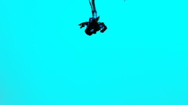 Akvaryum Suyunda Soyut Mürekkep Damlaları