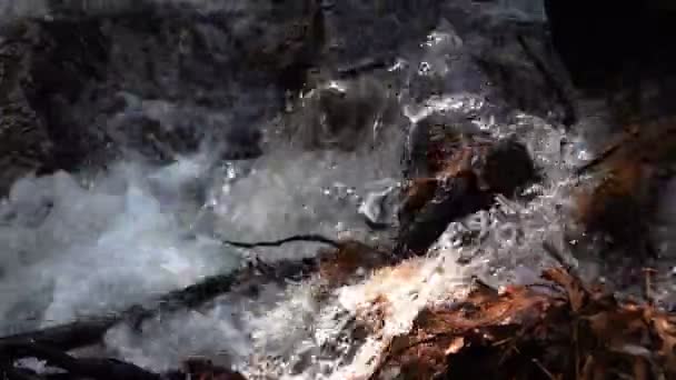 Widok Wodospadu Przyrodzie — Wideo stockowe