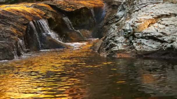 Vista Cascada Naturaleza — Vídeos de Stock