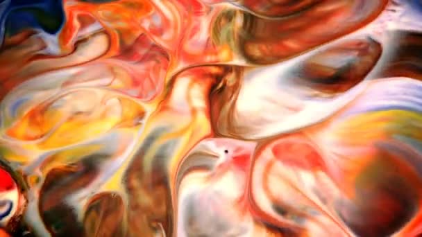 Abstracte Inktbeweging Melk — Stockvideo