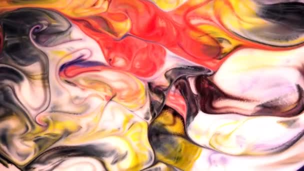 Abstracte Inktbeweging Melk — Stockvideo