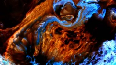  Süt Üzerine Soyut Mürekkep Hareketi 