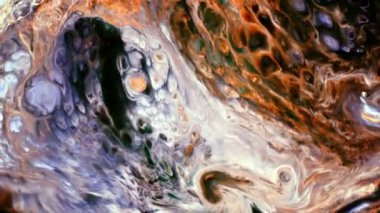  Süt Üzerine Soyut Mürekkep Hareketi 