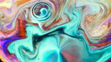  Süt Üzerine Soyut Mürekkep Hareketi 