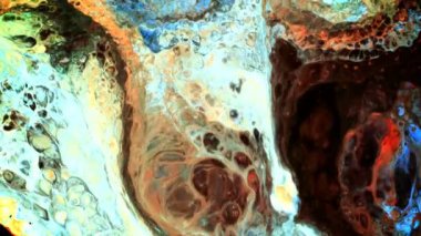  Süt Üzerine Soyut Mürekkep Hareketi 