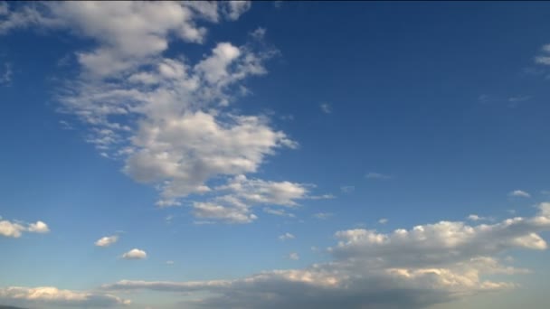 Chmury Czas Blue Sky Lapse — Wideo stockowe