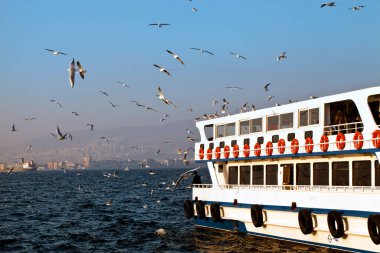 Feribot Inseide 'den güzel detaylı bir fotoğraf.