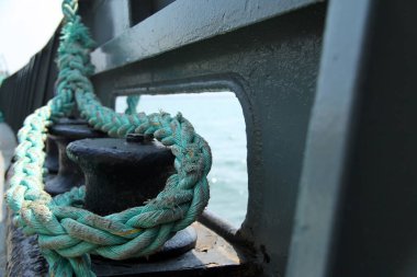 Bir Deniz Botu Fotoğrafının İp Yüksek Makro Detayları