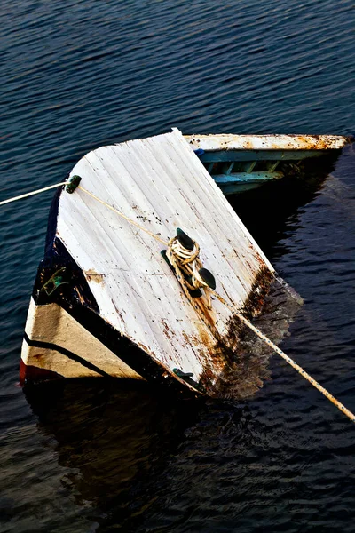 Magas Részletes Halászhajó Tengeri Koncepció Fénykép — Stock Fotó