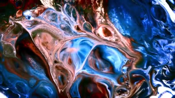 Abstracte Kleurrijke Verf Exploderen Verspreiding — Stockvideo