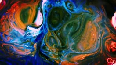 Soyut Renkli Boya Patlaması