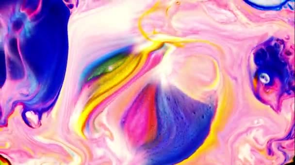 Extensión Explosiones Pintura Colorida Abstracta — Vídeos de Stock