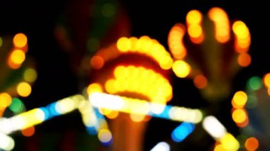 Gecedeki Eğlence Parkı Bokeh