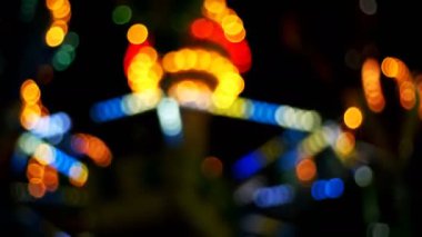 Gecedeki Eğlence Parkı Bokeh