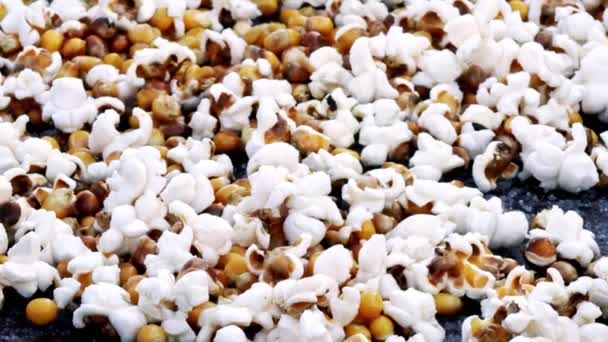 Μαγειρική Salty Delicious Popcorn — Αρχείο Βίντεο