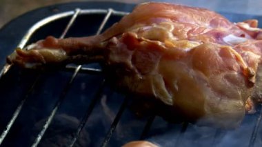 Barbeküde Tavuk ve Ateş