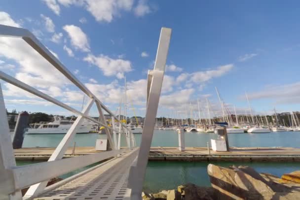Zeitraffer Yachthafen Des Port Sud Hafen Von Noumea Neukaledonien — Stockvideo