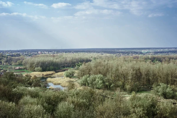 Ландшафт Висоти Зелених Степах Батьківщина Видатного Художника Рєпіна — Безкоштовне стокове фото