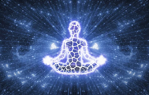 Meditatie Abstracte Spiritualisme Yoga Concept Grote Achtergrondafbeelding Voor Spirituele Doeleinden Stockfoto