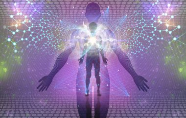 Manevi insan Awakening veya kavramak kavramı büyük arka plan görüntüsü herhangi bir amaçlıdır.