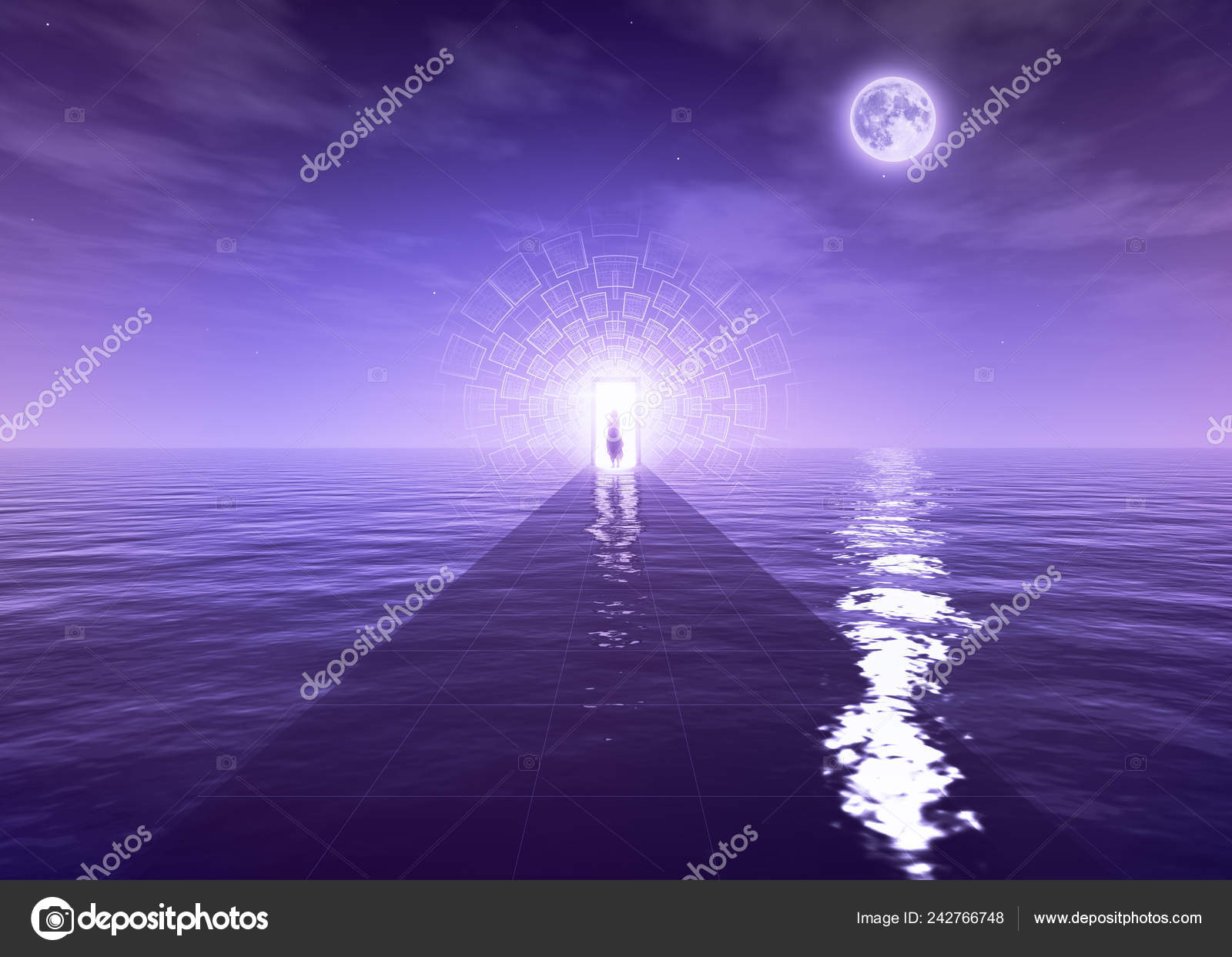 Spiritual Awakening Enlightenment Path Concept Great Background Image 