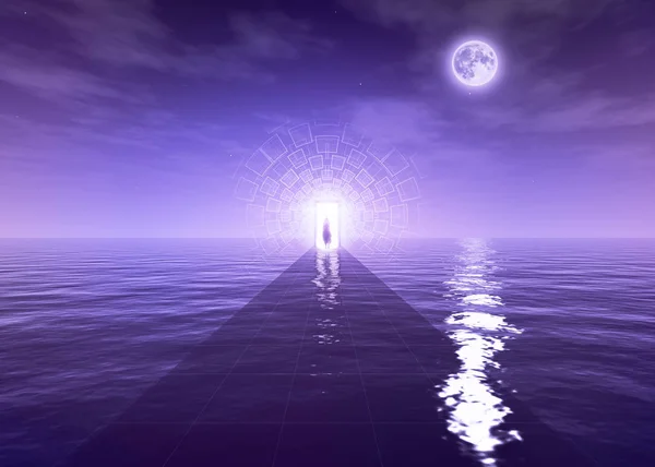 Spiritual Awakening Enlightenment Path Concept Great Background Image Any Spiritual — Stock Photo, Image