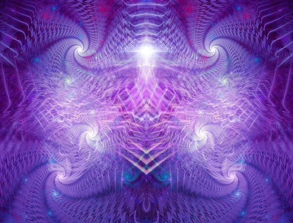 Psychedelic Fractals Visionary Art Great Background Image Any Spiritual Purposes — Stock Photo, Image
